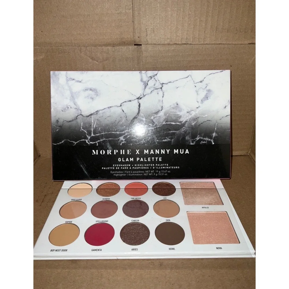 Morphe‎ x Manny MUA Glam Palette Eyeshadow Highlighter eye makeup face